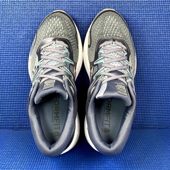 SAUCONY OMNI ISO 2 Women`s Size 9.5 Grey Blue Athletic Running Shoes S10511-1 - Picture 6 of 8